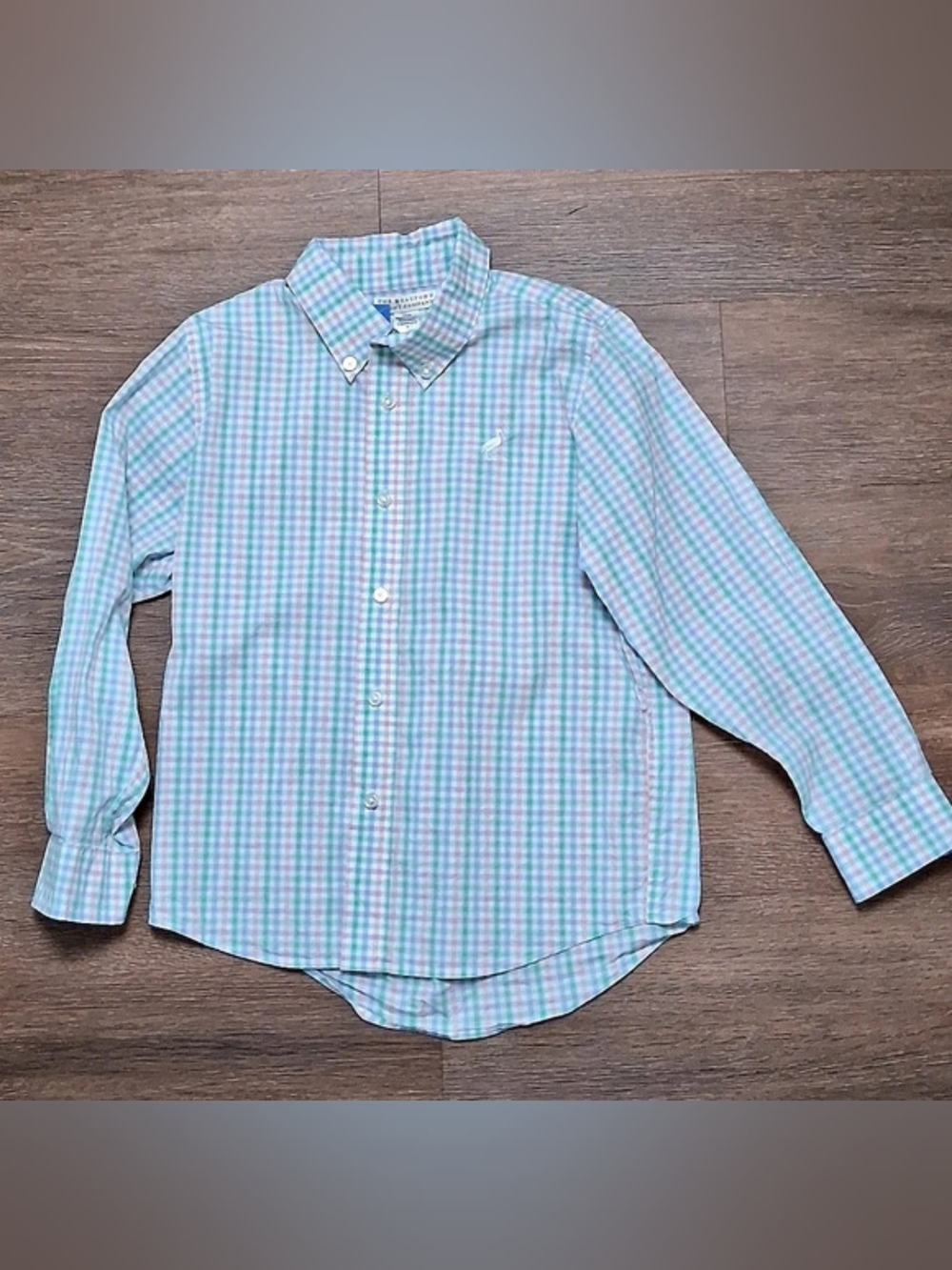The Beaufort Bonnet Company Dean's List Dress Shirt Checkered Size 8